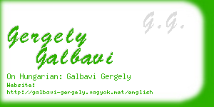 gergely galbavi business card